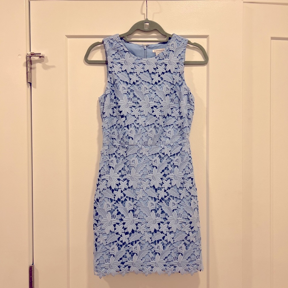 Club Monaco Light Blue Eyelet Dress
